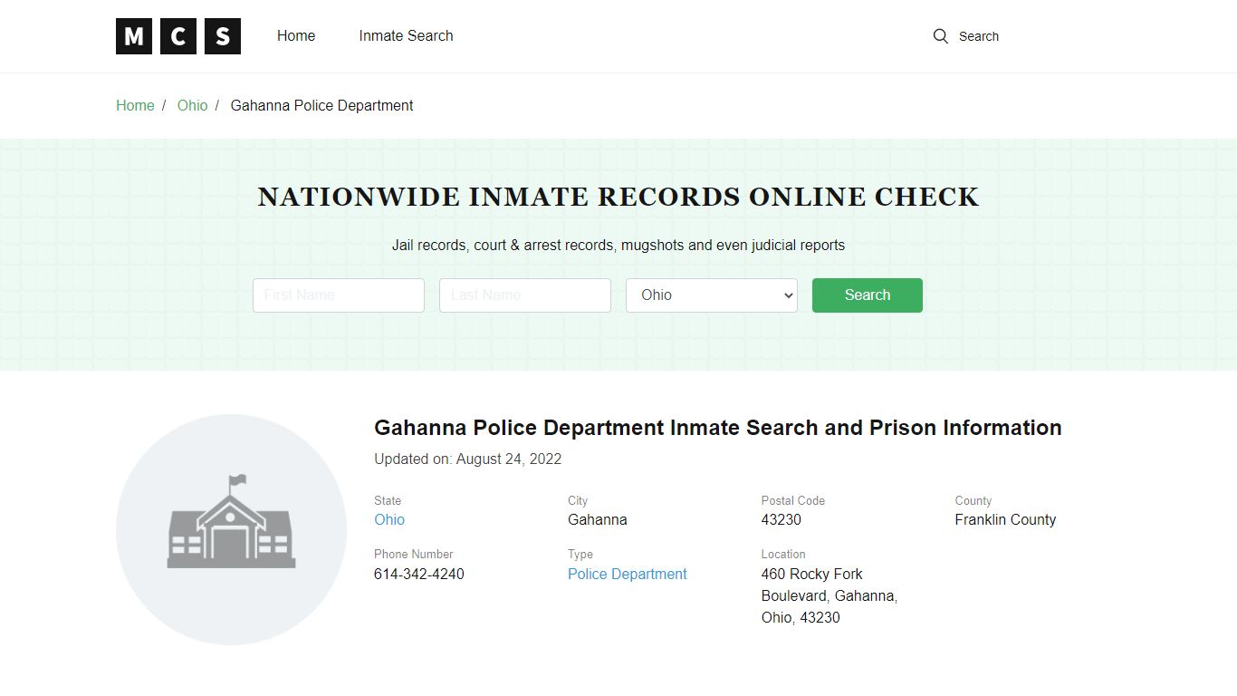 Gahanna, OH Police and Jail Records - madisoncounty-sheriff.com